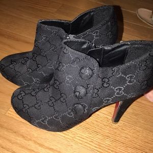 Gucci logo booties
